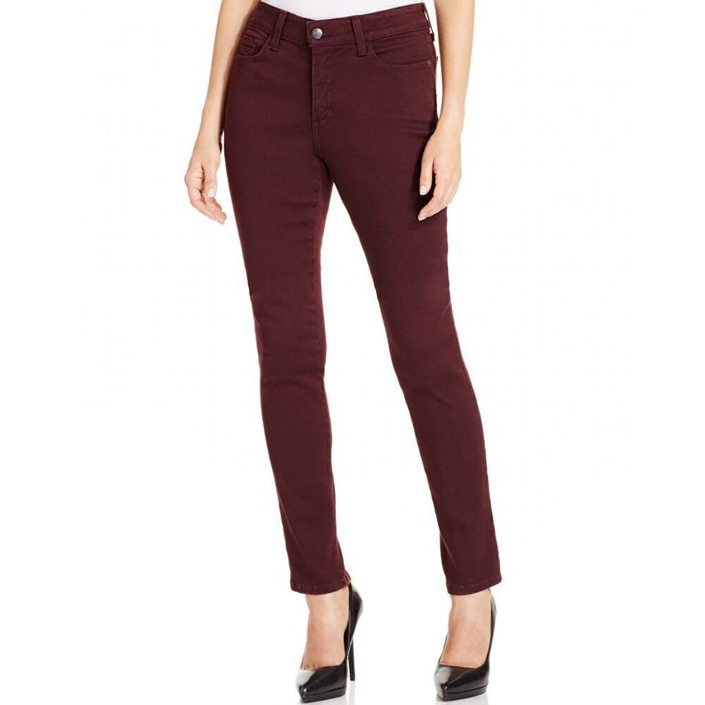 NYDJ Lift Tuck Jegging Maroon 12p